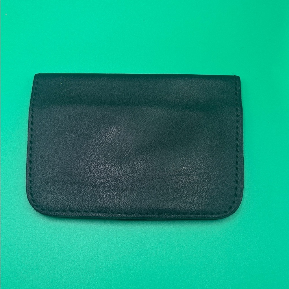 Black Custom Made Leather Card Wallets Set/3 - Picture 13 of 13